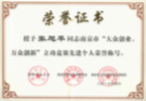 “大眾創(chuàng)業(yè)、萬眾創(chuàng)新”立功競賽先進(jìn)個人